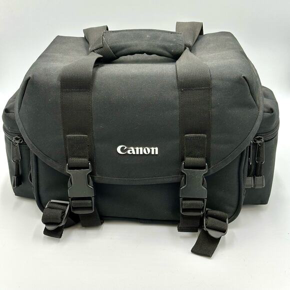 Canon Black Digital Padded Gadget Camera Case Bag No Shoulder Strap EUC - Picture 1 of 5
